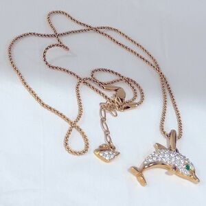 Swarovski Necklace
 Dolphin